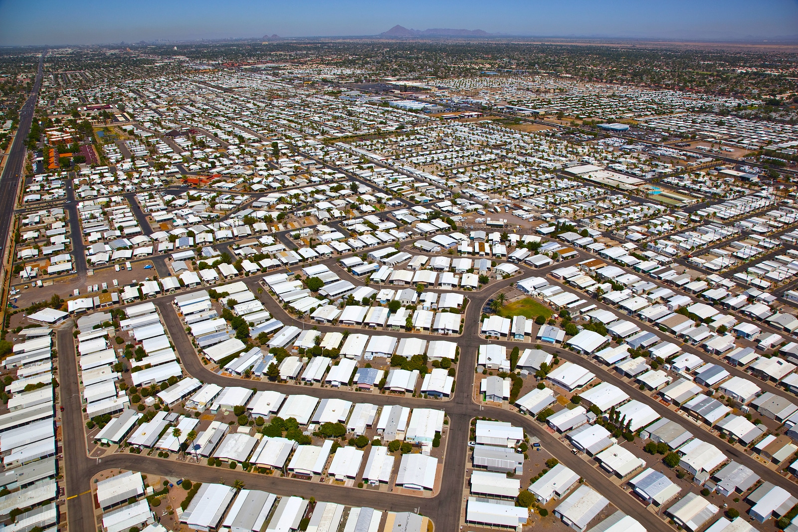 Newmark Homes prepares to build new manufactured homes in Arizona.