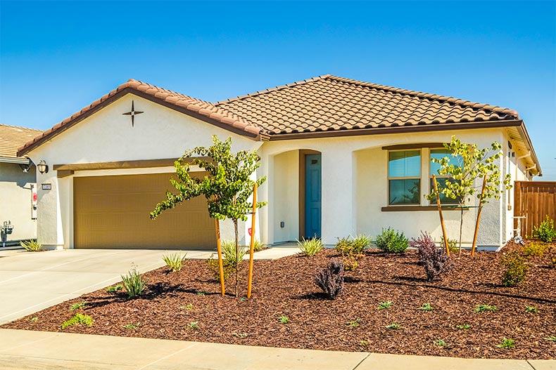 Exterior view of a home at Heritage Vineyard Creek in Sacramento, California.