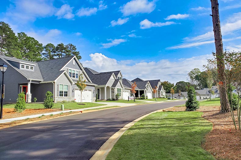 Butler Parc neighborhood street in Greenville, South Carolina