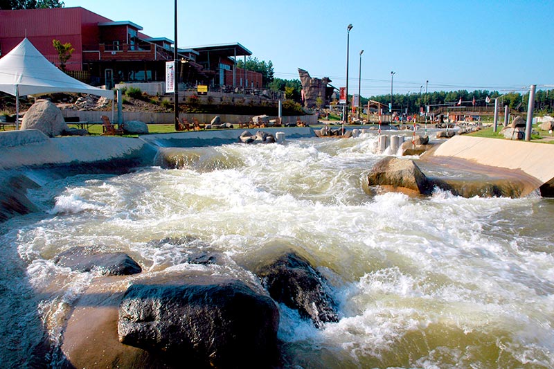 The rapids at the U.S. National Whitewater Center in Charlotte, North Carolina.