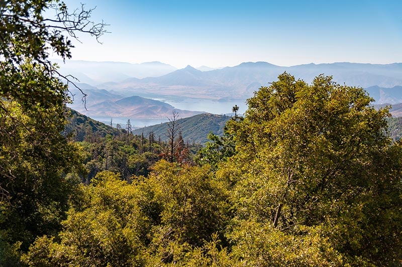 Scenic view of mountains against sky as seen from Wofford Heights, CA.