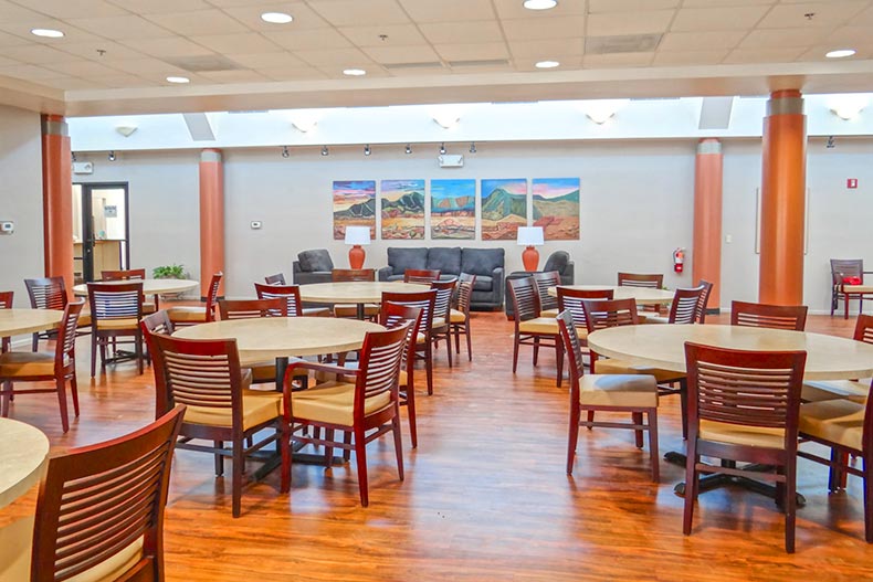 Interior view of a lounge area at Altura in Tucson, Arizona.