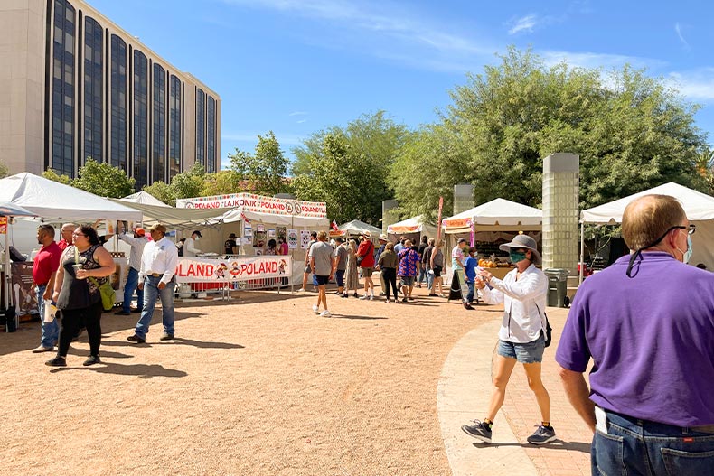 The annual Tucson Meet Yourself Festival in Tucson, Arizona.