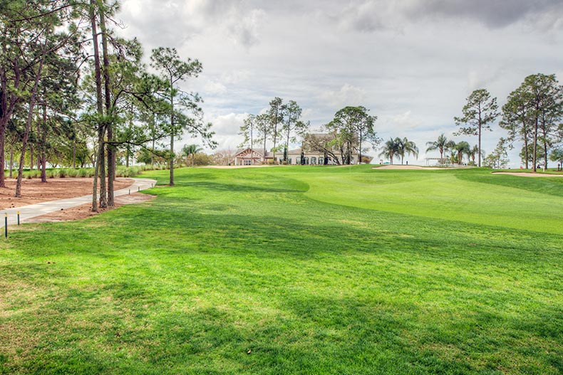 The golf course at Timber Pines in Spring Hill, Florida.