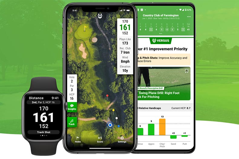 Screenshot of the Swingu app for improving your golf game.