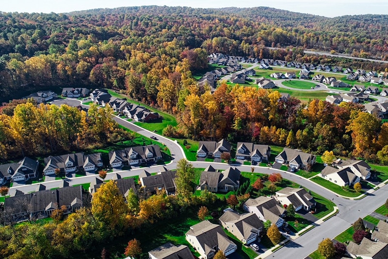 Drone Shot of Community