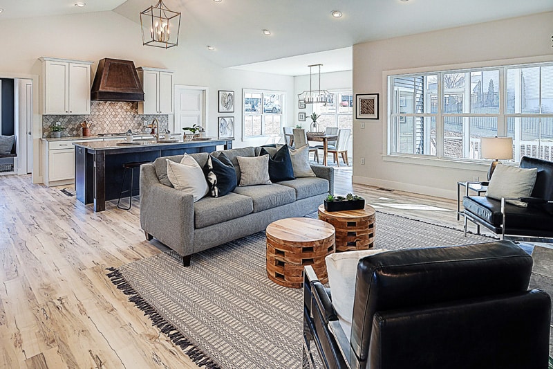 Kitchen and Living Room