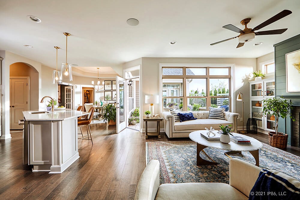 Kitchen and Living Room