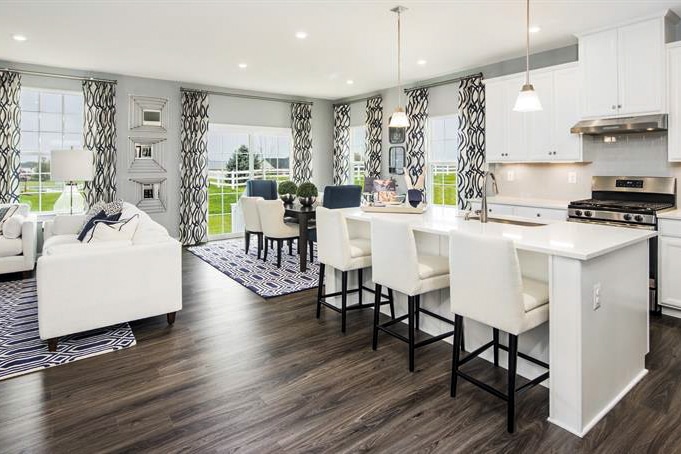 Kitchen and Living Room