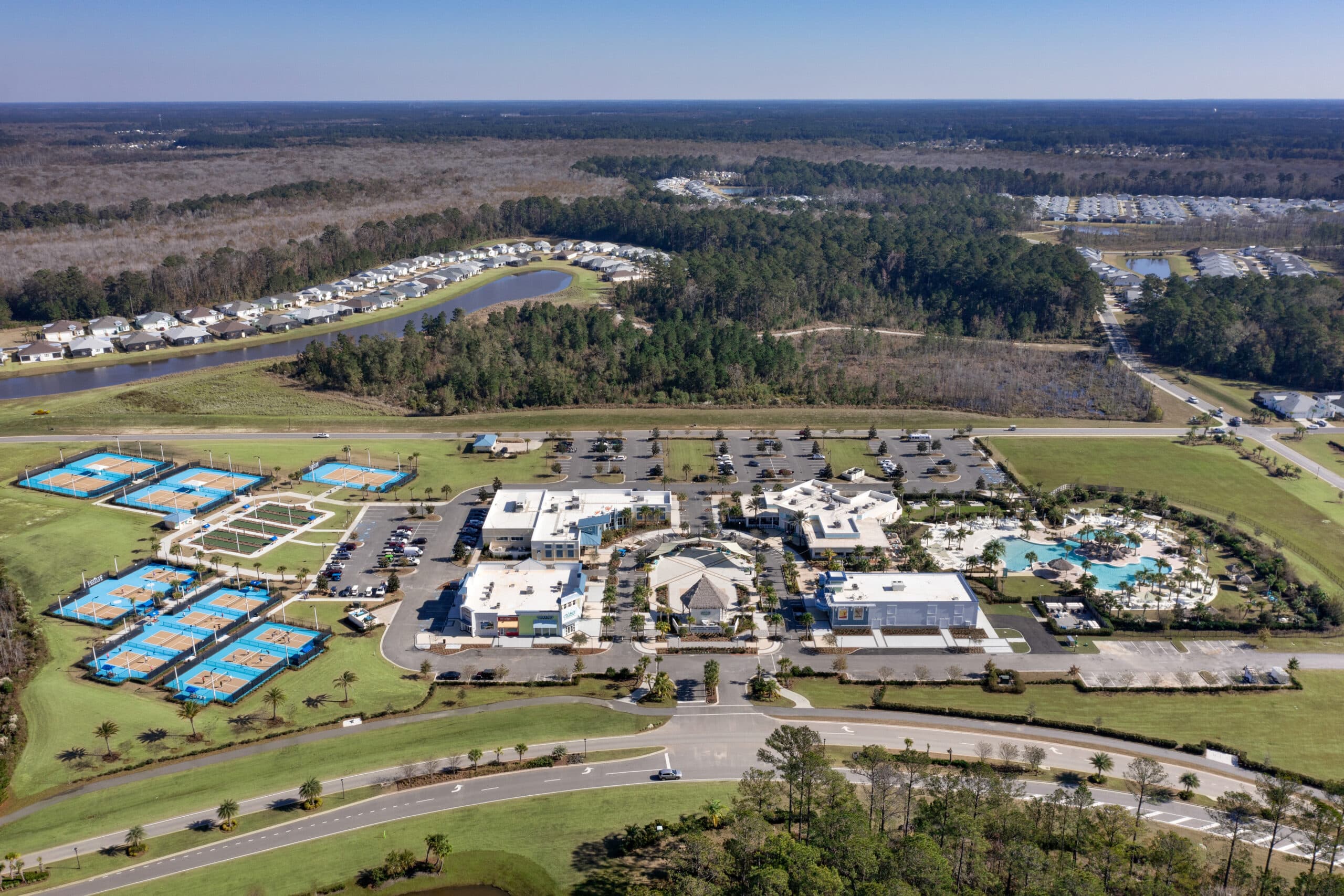 Drone Shot of Community