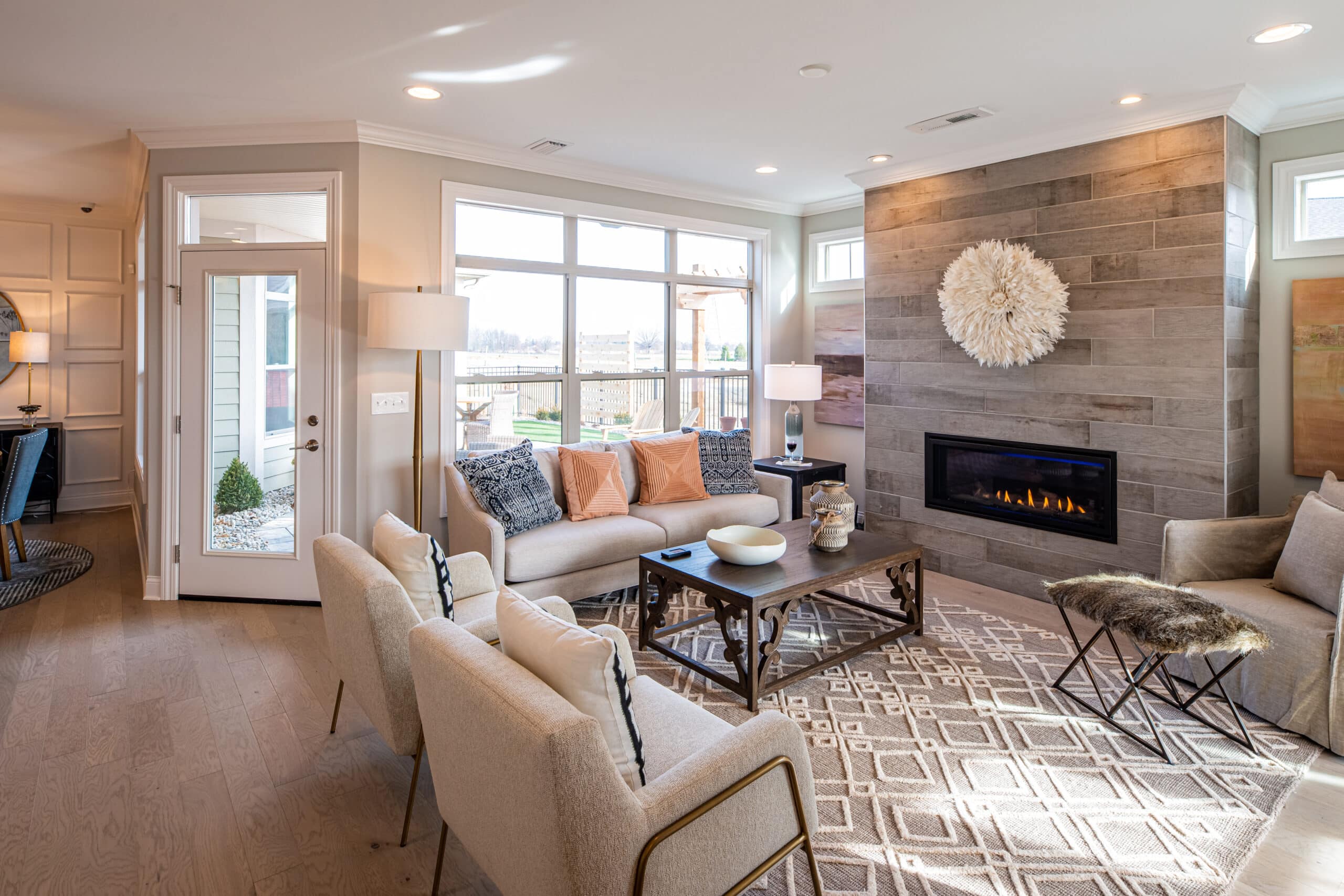 Fireplace and Seating