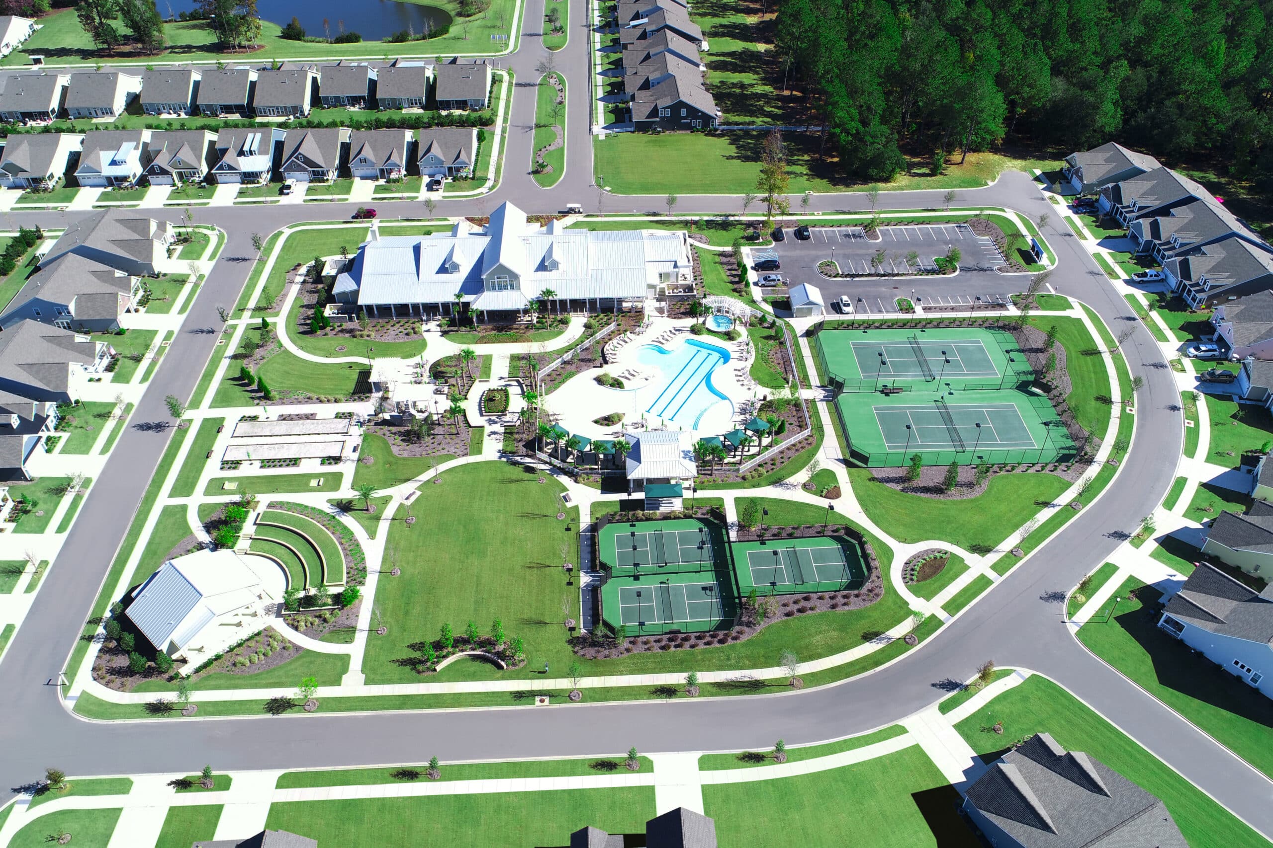 Drone Shot of Amenities