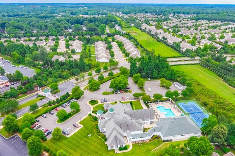 Aerial view of CrossRidge in Glen Allen, Virginia.