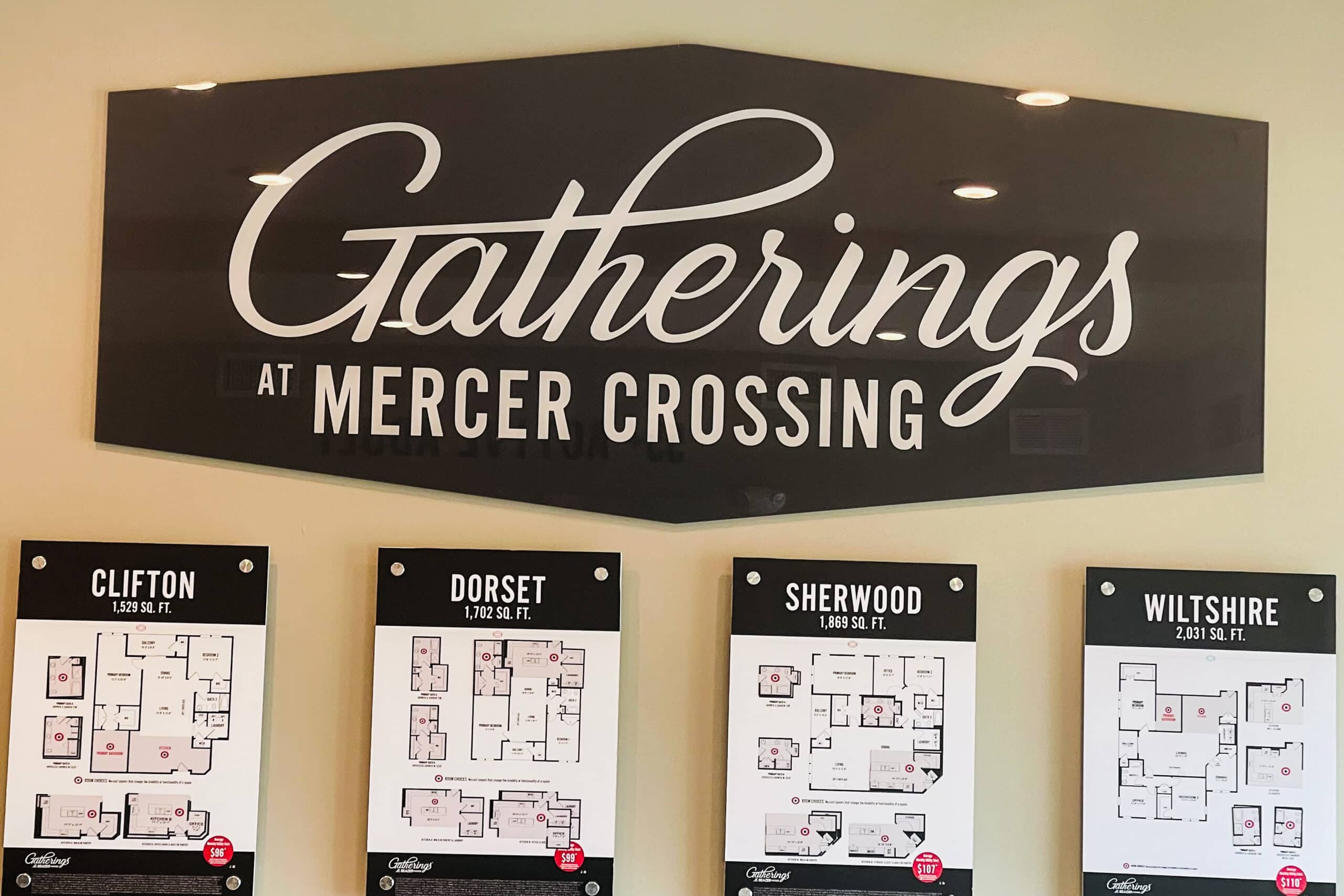 Community Sign and Floor Plans