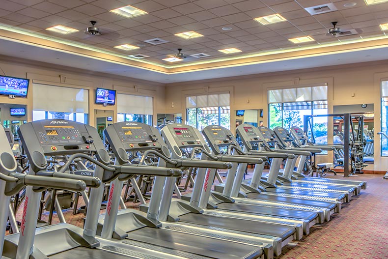 The fitness center at Siena in Las Vegas, Nevada.