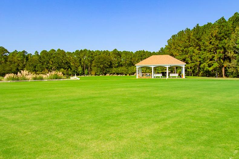 The activity lawn at Sun City Hilton Head in Bluffton, South Carolina.
