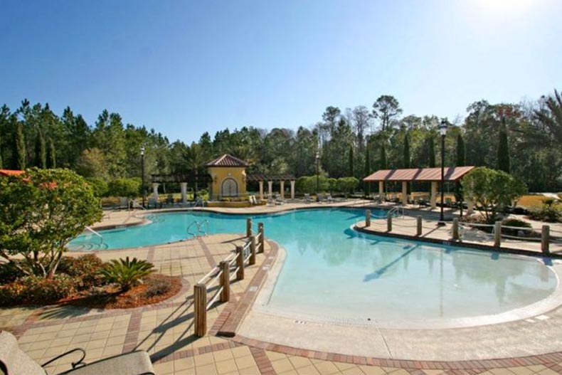 The outdoor resort-style pool at Sweetwater in Jacksonville, Florida.