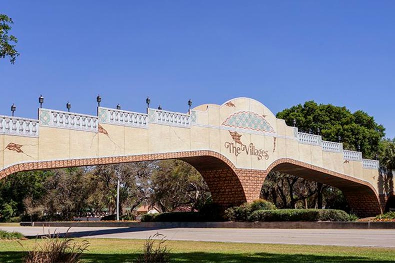 The entrance to The Villages in The Villages, Florida.