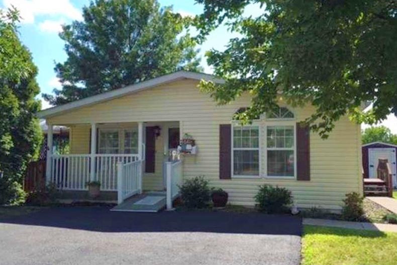 Exterior view of a home at Red Hill Estates in Red Hill, Pennsylvania.