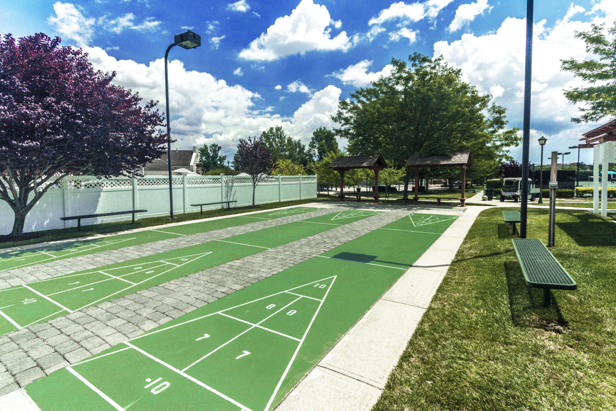 3 Shuffleboard Courts