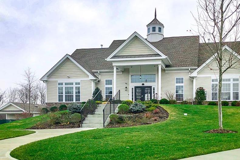 Exterior view of a community building at Regency at Wappinger in Wappingers Falls, New York.