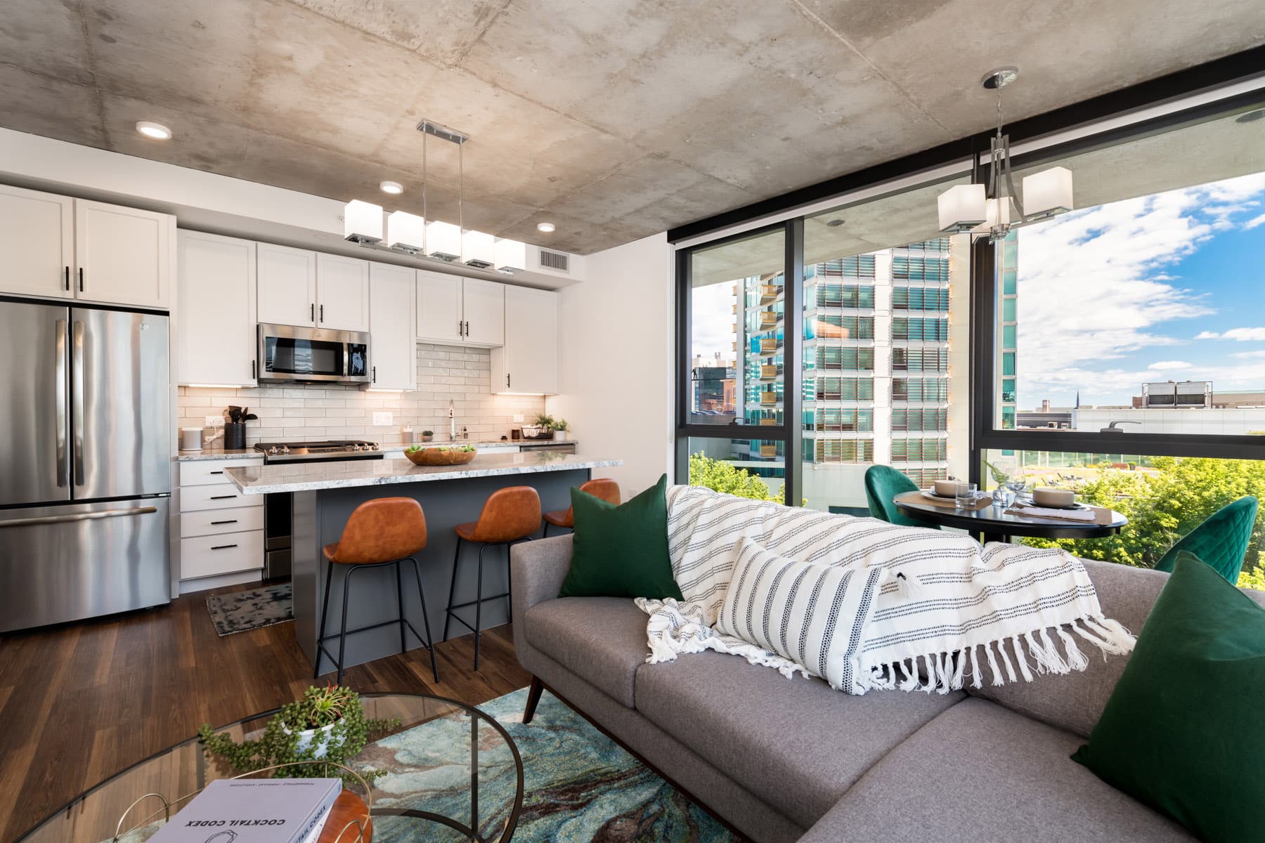 Unit Dining and Kitchen Area