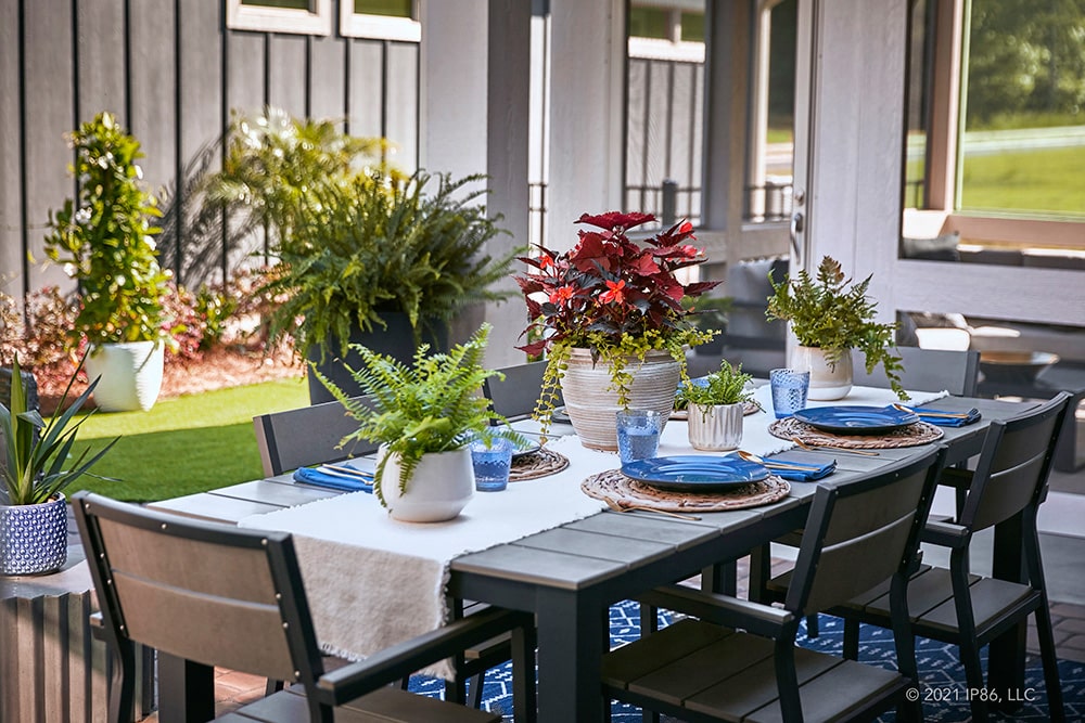 Model Patio Dining Area