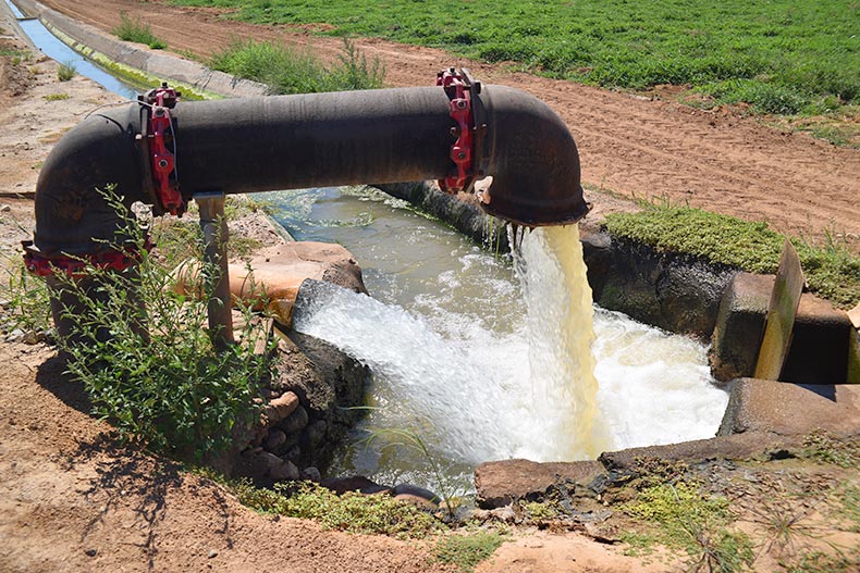 An irrigation water pump in Arizona.