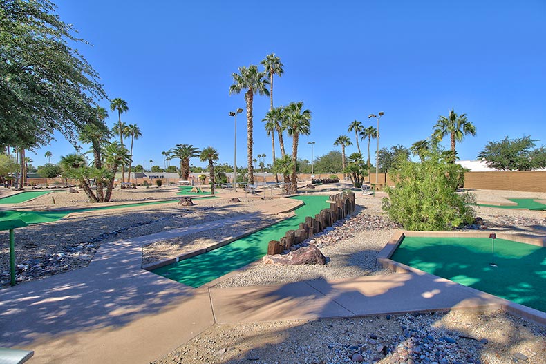 The mini golf course at Sun City in Sun City, Arizona.