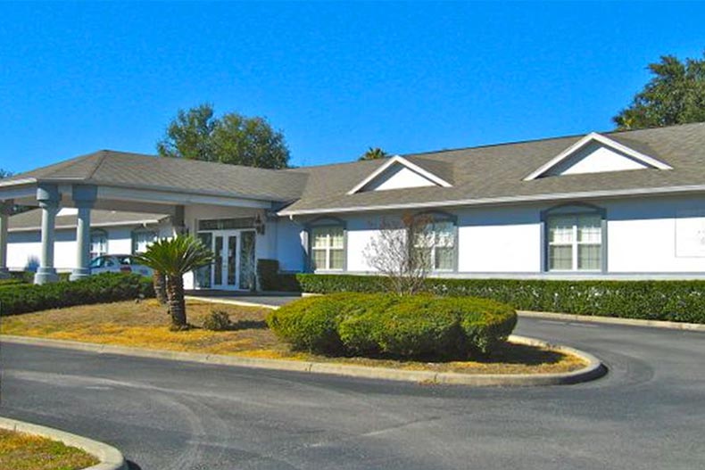 Exterior view of the entrance to Cherrywood in Ocala, Florida.