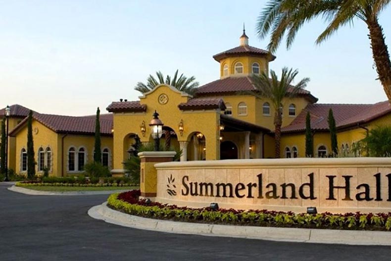 Exterior view of the clubhouse at Sweetwater in Jacksonville, Florida.