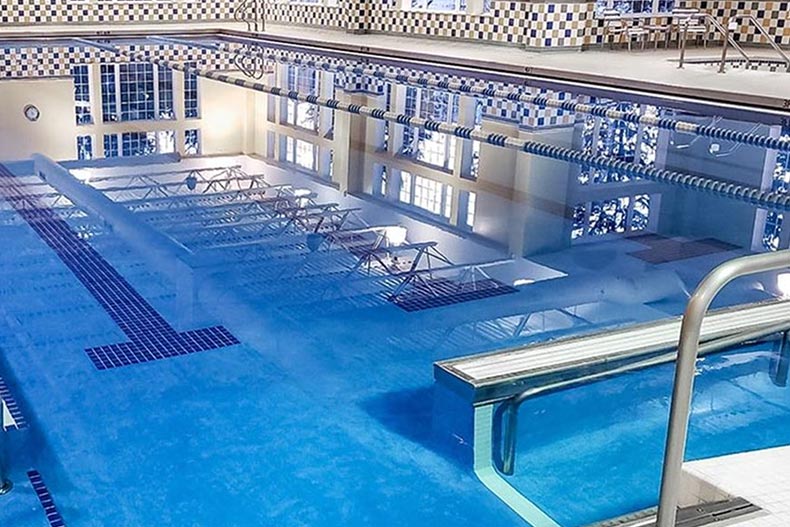 The indoor pool at Edgewater in Elgin, Illinois.