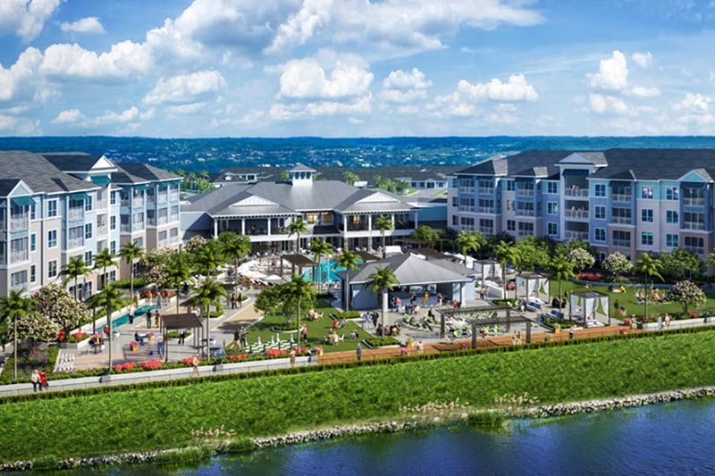 Aerial view of Encore at Tradition in Port St. Lucie, Florida.