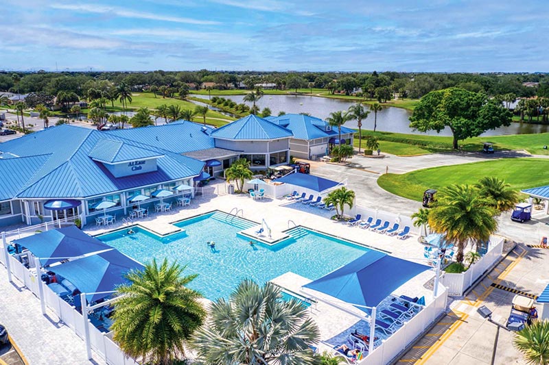 The entrance to Del Webb Naples in Ave Maria, Florida.