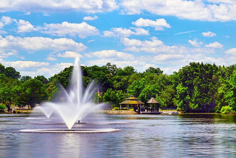 Piscataway Pond in Middlesex County, New Jersey.