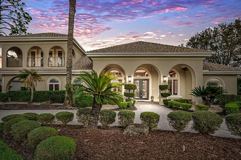 A community building at Plantation Bay Golf & Country Club, one of many 'stay and play' retirement communities in Florida.