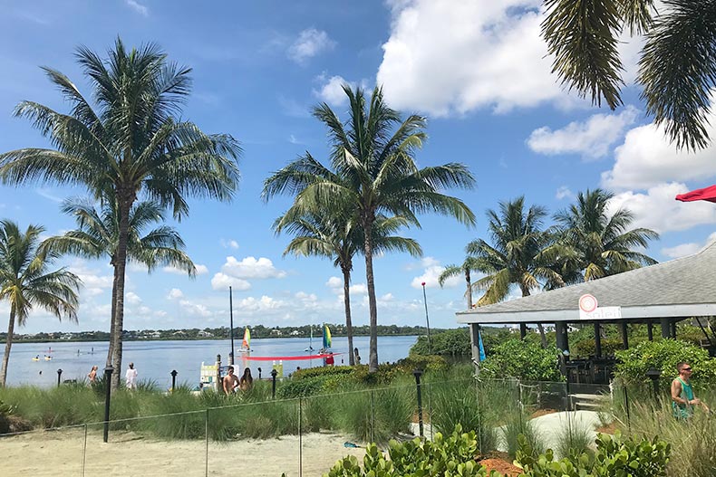 Club Med Sandpiper Bay is a tropically themed all-inclusive resort in Port St. Lucie River, an area along the Treasure Coast of Florida with homes for sale.