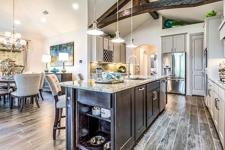 Interior view of a home in Serenity at Meridiana in Manvel, Texas.