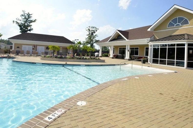 The outdoor pool at The Haven in Bluffton, South Carolina.