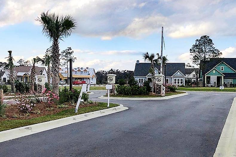 Homes being built at Waterside Pointe in Myrtle Beach, South Carolina.