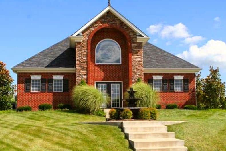 Exterior view of a community building on the grounds of Lenox Place in Gallatin, Tennessee.