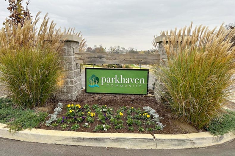 The community sign for Parkhaven in Hermitage, Tennessee.