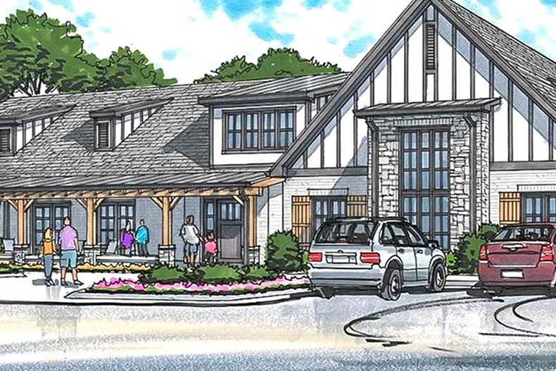 A sketch of The Preserve at Belle Pointe in Lebanon, Tennessee.