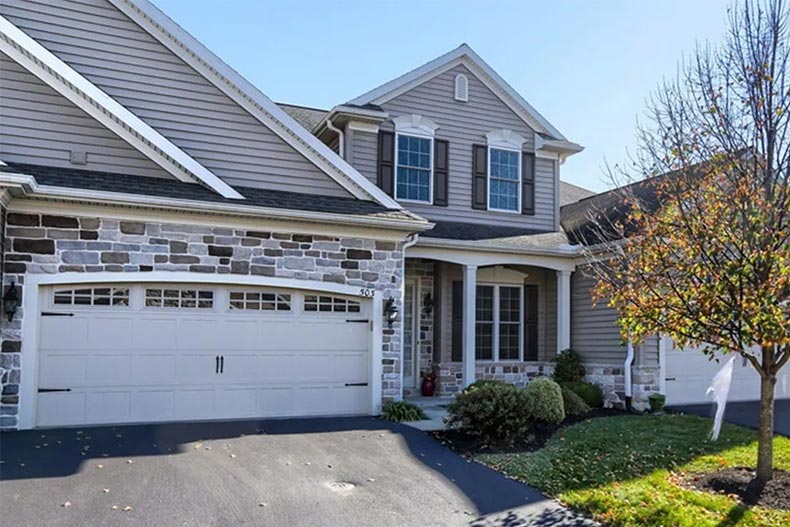 Exterior view of a home at Carmella in Mechanicsburg, Pennsylvania.