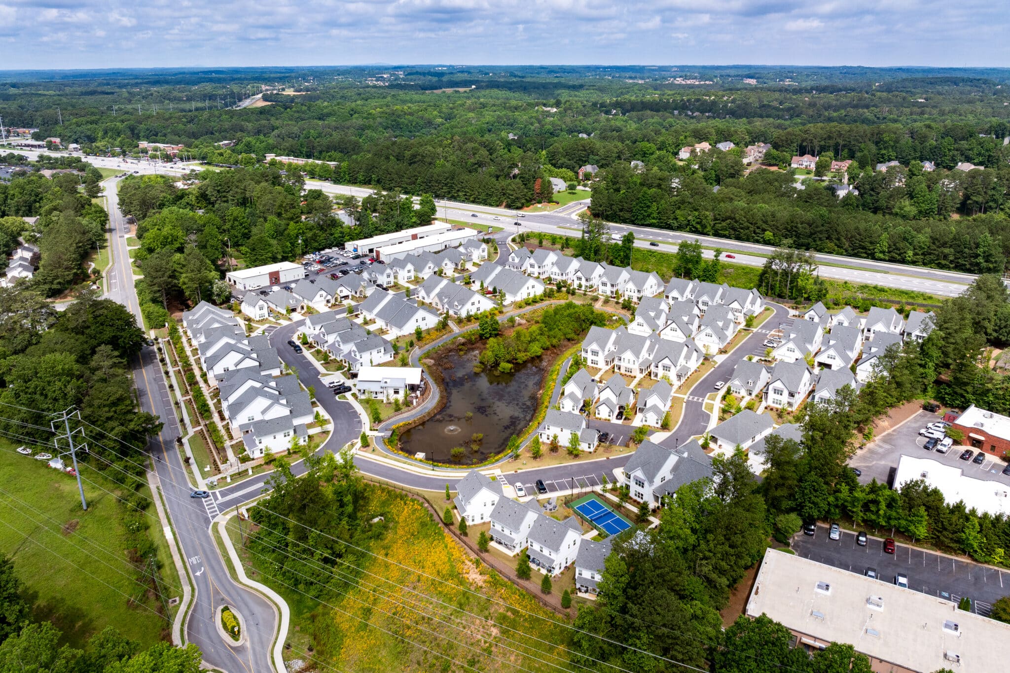 Aerial View of Community