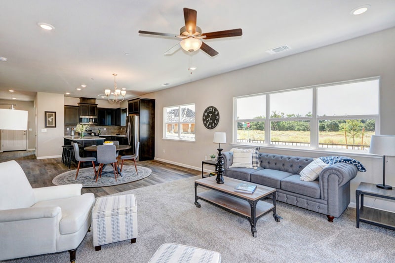 Living Room of Model Home