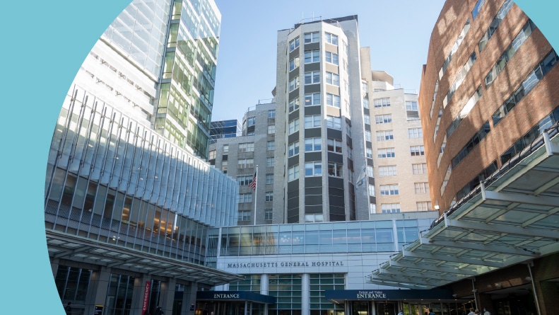 The Massachusetts General Hospital (MGH) in the West End neighborhood of Boston.