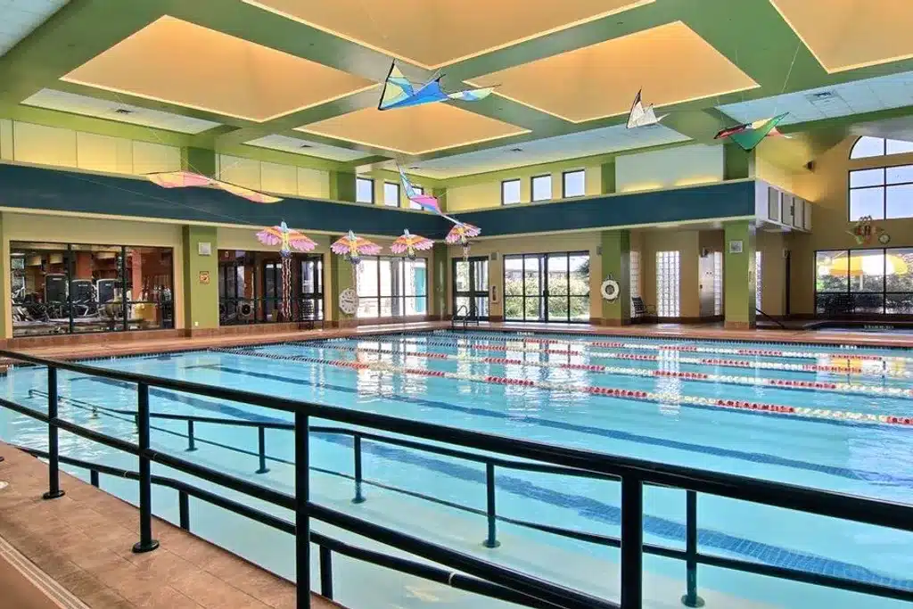 Indoor swimming pool at Sun City Texas.