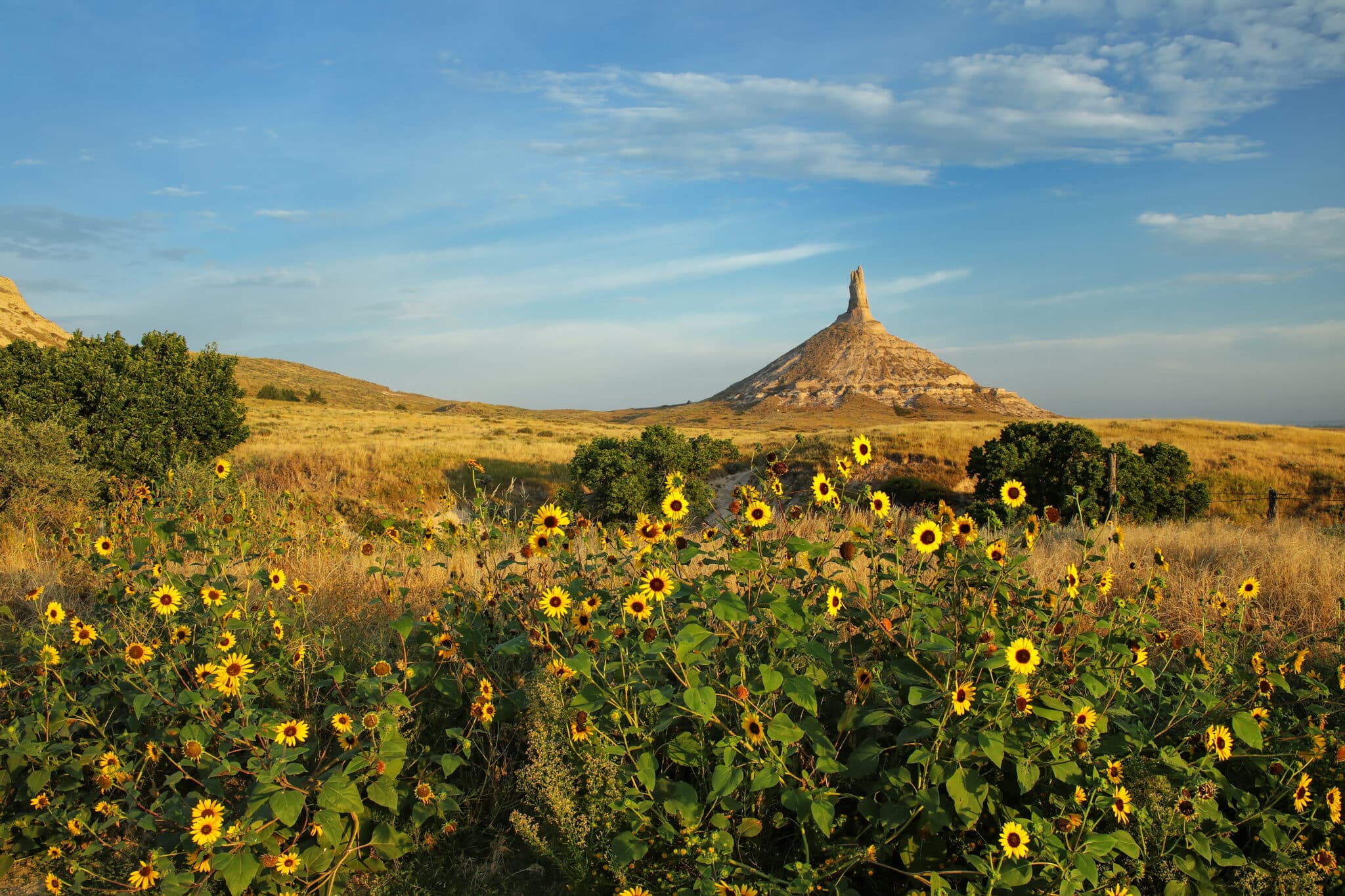 Chimney Rock National Historic Site in Nebraska.