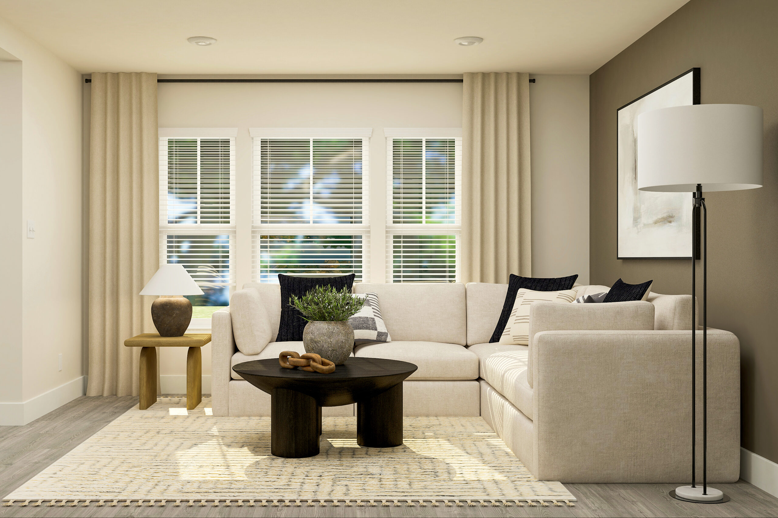 Living Area of Model